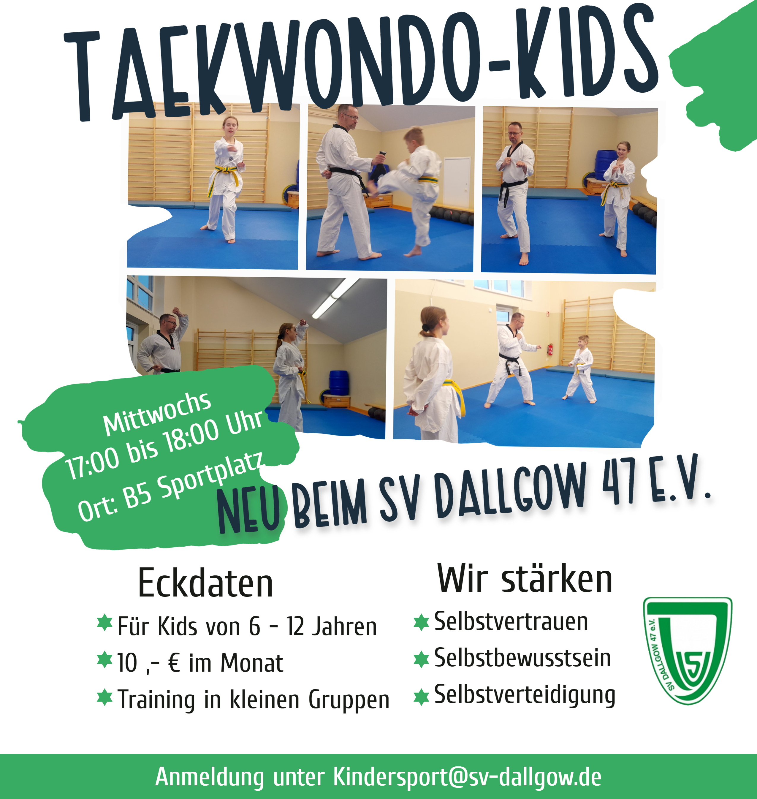 Neuer Taekwondo-Kurs in der Kindersportabteilung