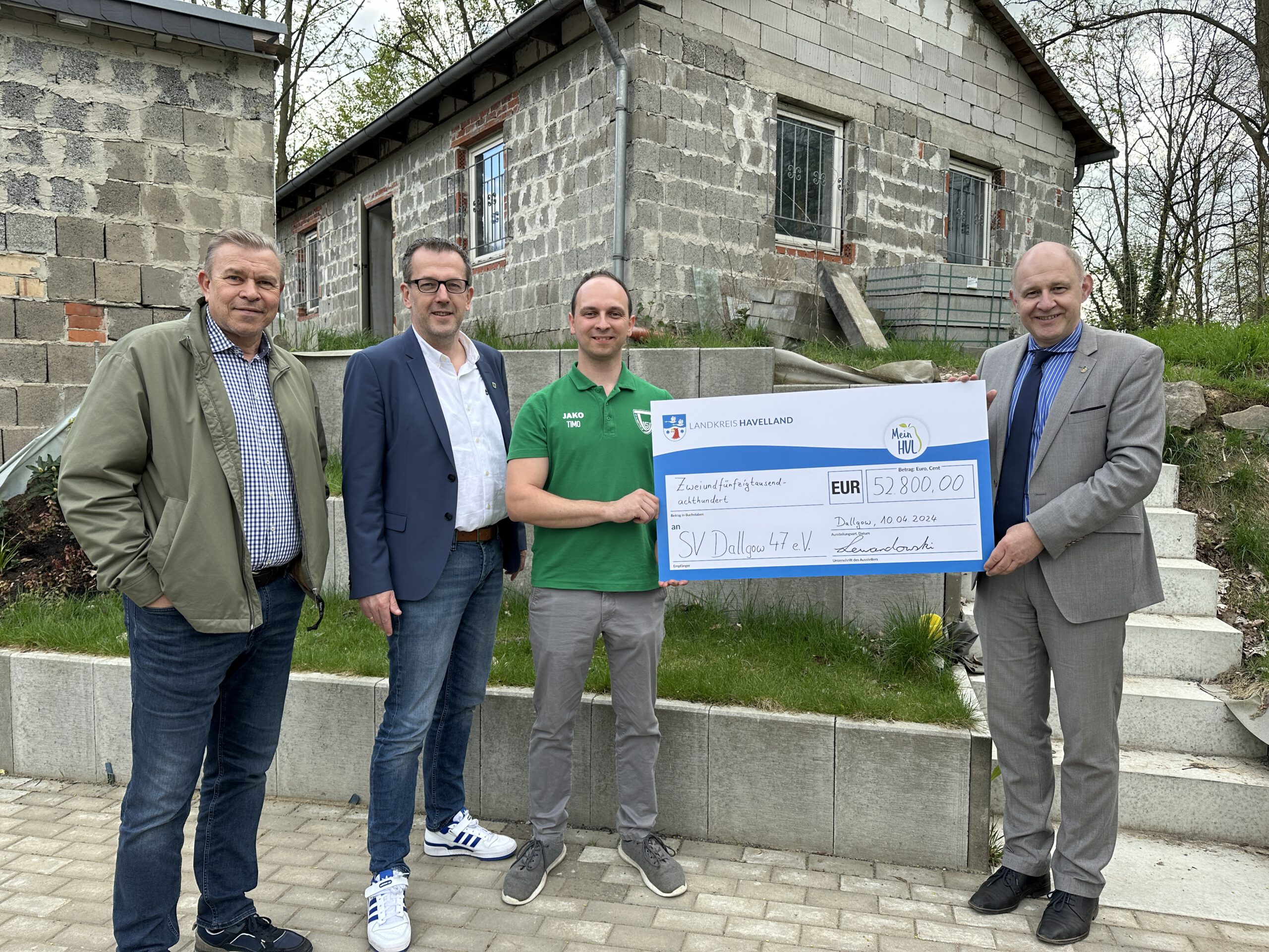 SV Dallgow erhält Fördermittel aus dem Goldenen Plan Havelland