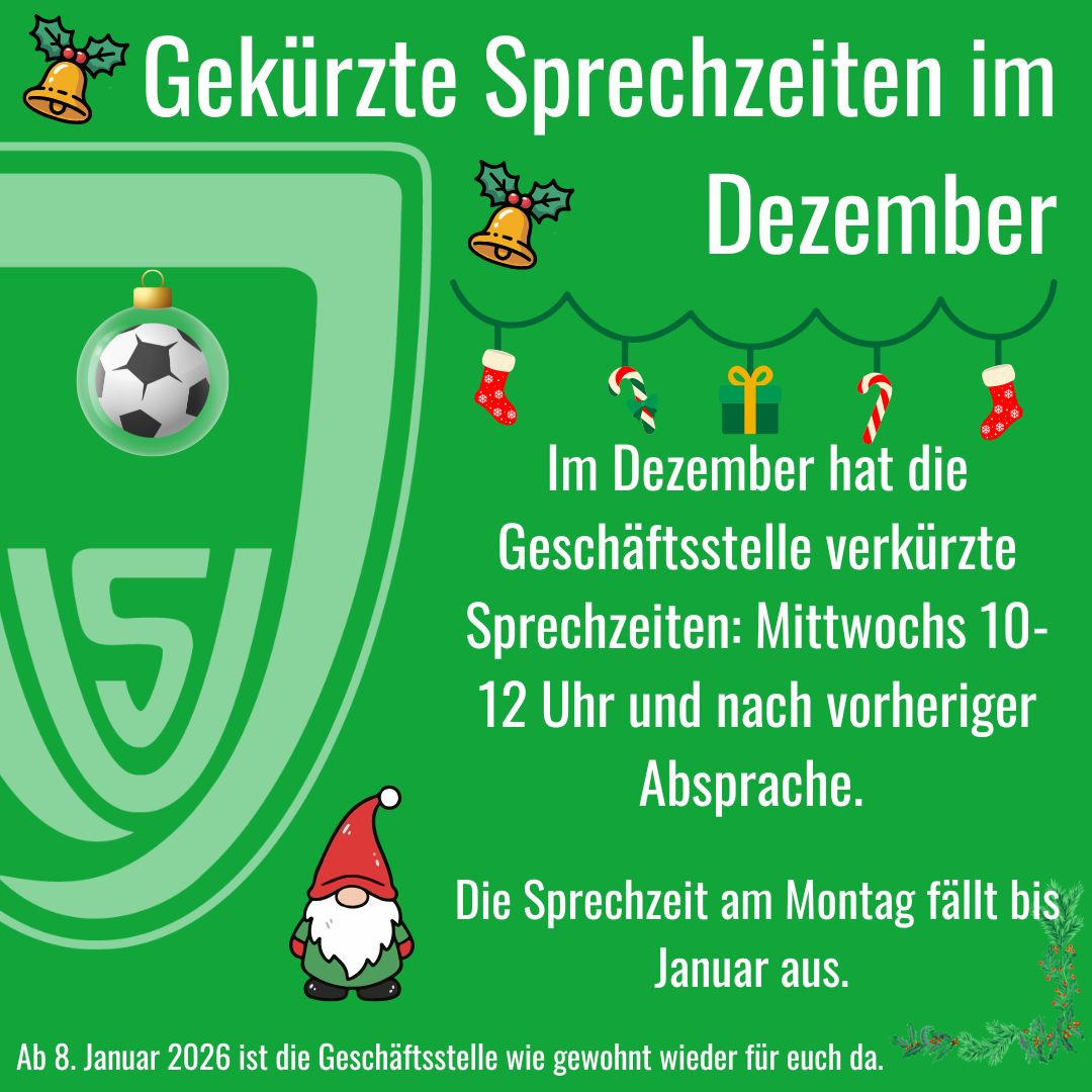 Sprechzeiten im Dezember