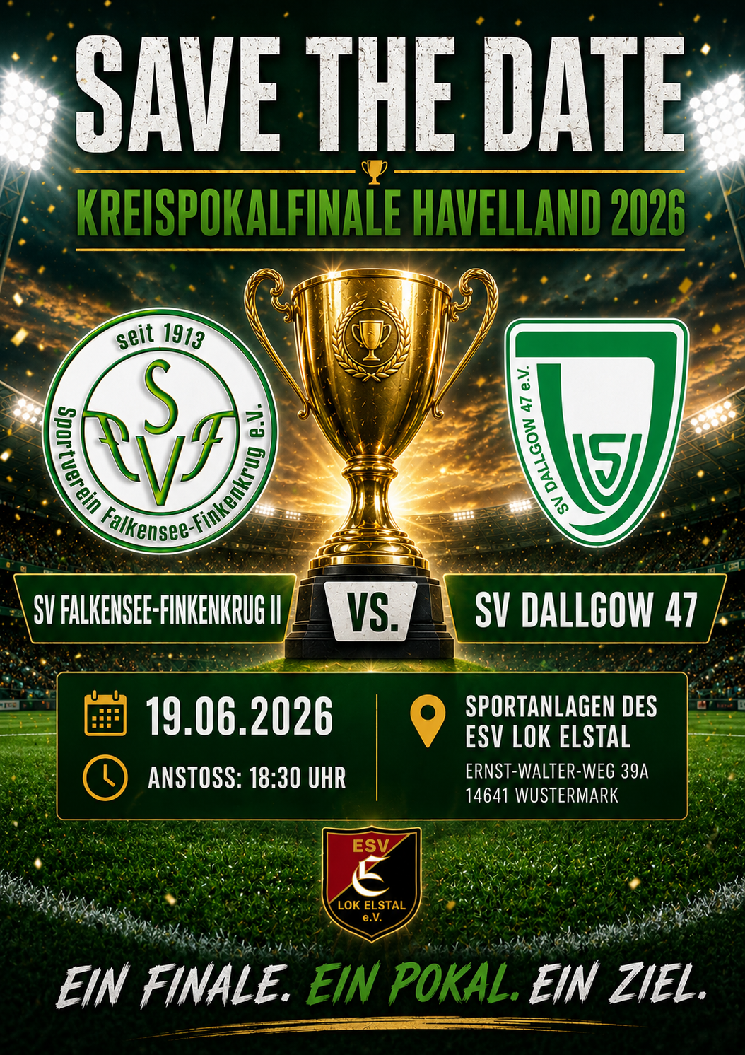 Kreispokalfinale Havelland Männer