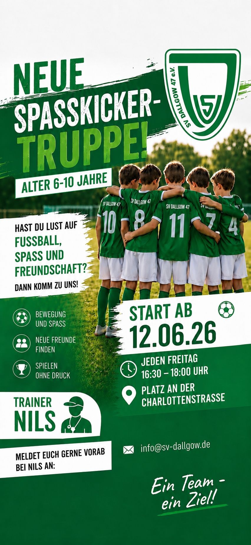 Neue Freizeitkicker Truppe 6-10 Jahre